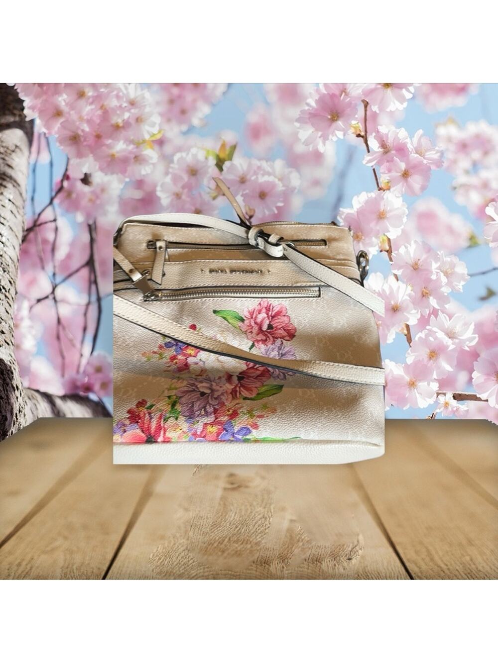 Dana Buchman Floral Shoulder Bag